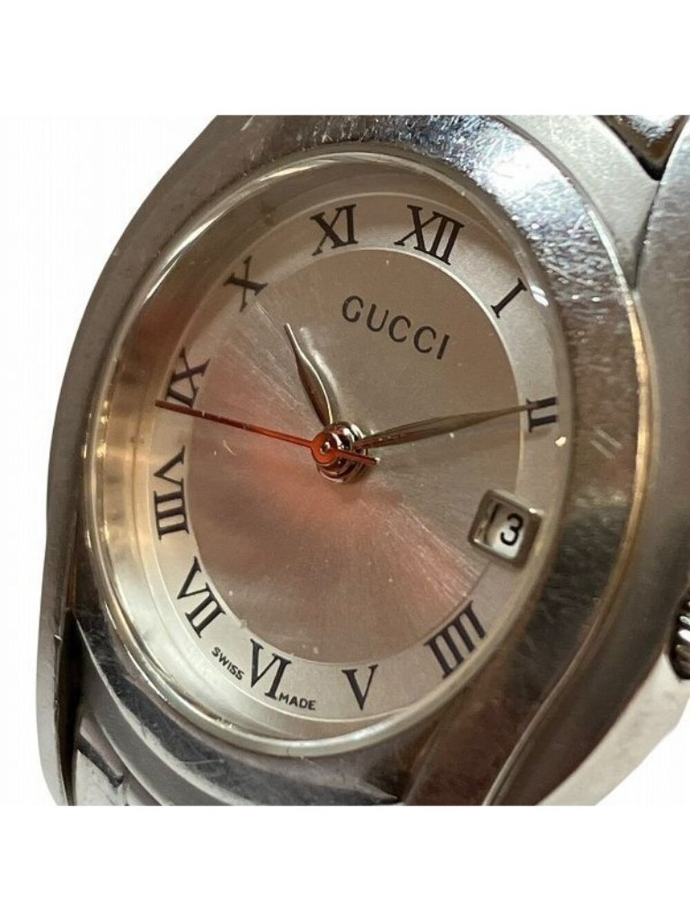 Gucci Quartz Silver Dial Date Roman Watch - Picture 4 of 9